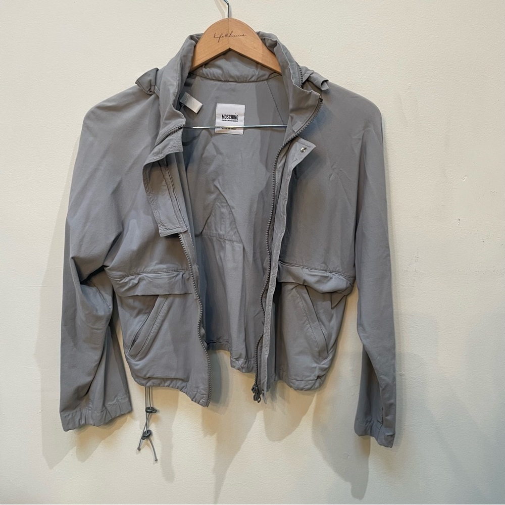 Moschino Gray Utility Jacket